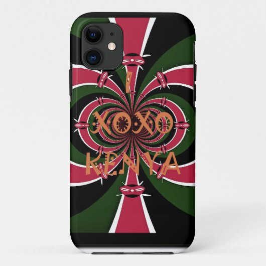 Kenyan Travel Gift - Hugs & Kisses Design Case-Mate iPhone Hülle (Rückseite)