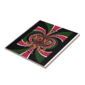 Kenyan Travel Gift - Hugs & Kisses Design Fliese (Seite)
