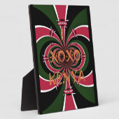 Kenyan Travel Gift - Hugs & Kisses Design Fotoplatte (Seite)