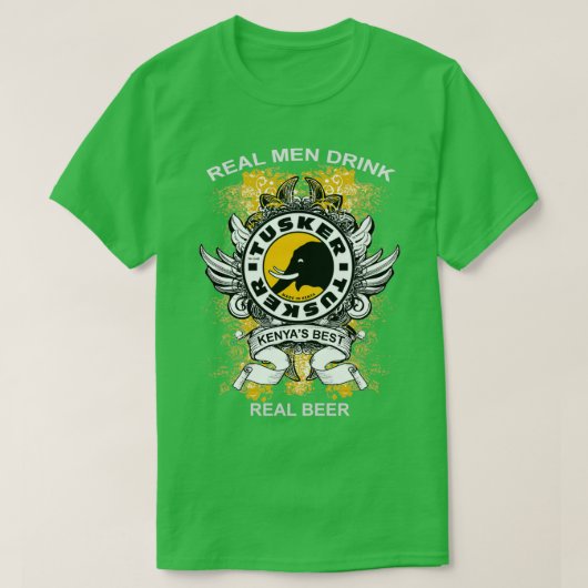 Kenyas Tusker Beer T-Shirt (Design vorne)