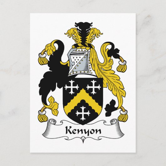 Kenyon Familienwappen Postkarte (Vorderseite)