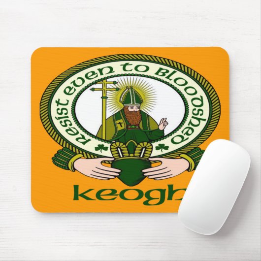 Keogh Clan-Motto-Mausunterlage Mousepad (Mit Mouse)
