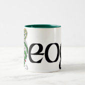 Keogh keltische Drache-Tasse Zweifarbige Tasse (Mittel)