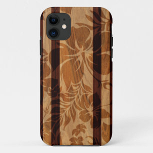 Keokea Beach Faux-Holz-Surfbrett-iPhone-5-Hüllen iPhone 11 Hülle