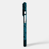 Keokea Beach Imitats Holzbrett im Aquamarinen Case-Mate iPhone Hülle (Rückseite / Links)