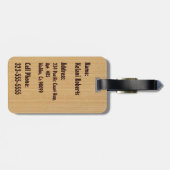 Keokea Strand-Imitat-hölzerne Gepäckanhänger (Rückseite horizontal)