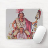 Keokuk oder "wachsamer Fox", Leiter des Sauks Mousepad (Mit Mouse)