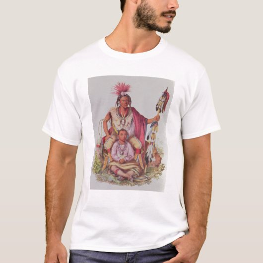 Keokuk oder "wachsamer Fox", Leiter des Sauks T-Shirt (Vorderseite)