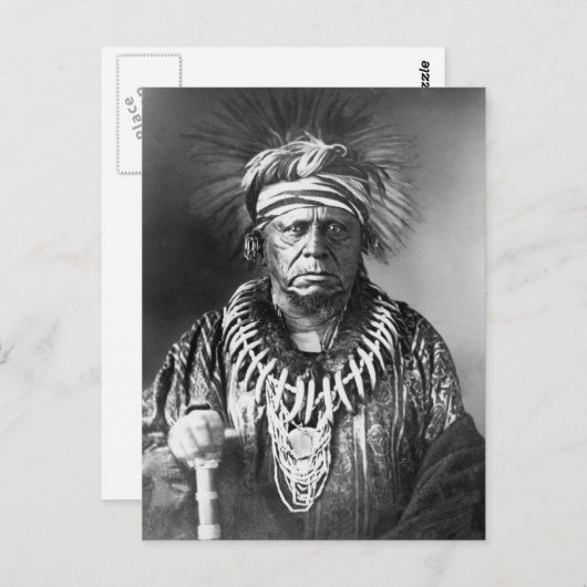 Keokuk ~ Sauk Chief 1847 Postkarte (Vorne/Hinten)
