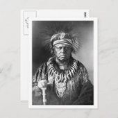 Keokuk ~ Sauk Chief 1847 Postkarte (Vorne/Hinten)