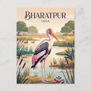 Keoladeo-Nationalpark Indien Postkarte