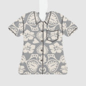 Keoni Hawaiian Monstera Leaf Damask Aloha Shirt Ornament (Vorderseite)