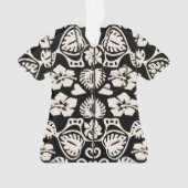 Keoni Hawaiian Monstera Leaf Damask Aloha Shirt Ornament (Vorderseite)