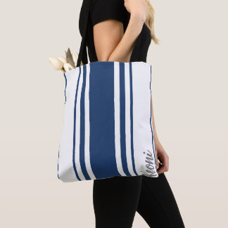 Keoni Minimalist Stripes Monogramm Tasche