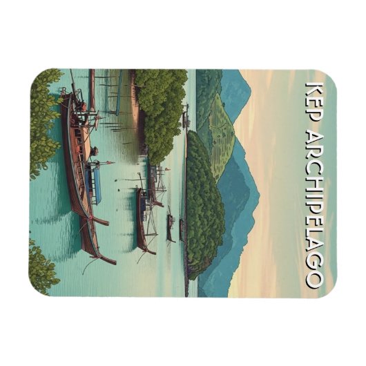 Kep Archipelago Cambodia Magnet (Horizontal)
