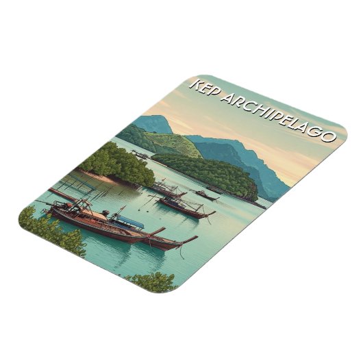 Kep Archipelago Cambodia Magnet (Linke Seite)