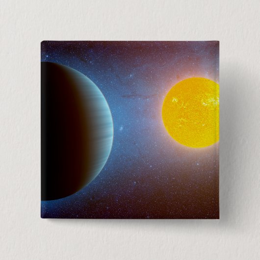 Kepler-10 Star System. Button (Vorderseite)