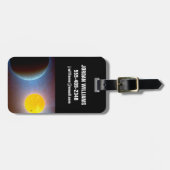 Kepler-10 Star System. Gepäckanhänger (Vorderseite horizontal)