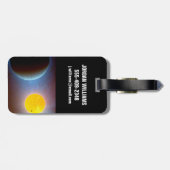 Kepler-10 Star System. Gepäckanhänger (Rückseite horizontal)