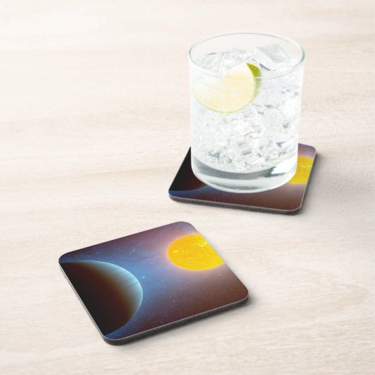 Kepler-10 Star System. Getränkeuntersetzer (Rechte Seite)