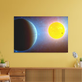 Kepler-10 Star System. Leinwanddruck (Insitu (Wohnzimmer))
