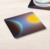 Kepler-10 Star System. Rechteckiger Pappuntersetzer (angewinkelt)