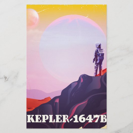Kepler - 1647B Reiseplakat Briefpapier (Vorderseite)