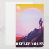Kepler - 1647B Reiseplakat Briefpapier (Vorne/Hinten)