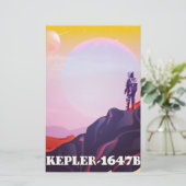 Kepler - 1647B Reiseplakat Briefpapier (Stehend Vorderseite)