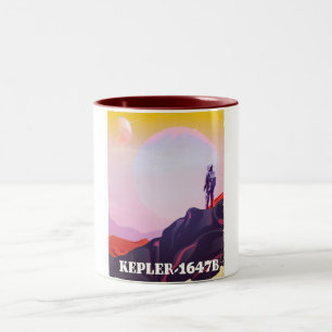 Kepler - 1647B Reiseplakat Zweifarbige Tasse