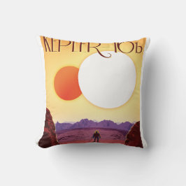 Kepler-16b: Binärer Sonnenuntergang Fine Art Weltr Kissen