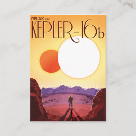 Kepler-16b: Doppelter Sonnenuntergang Weltraum-Kun Begleitkarte