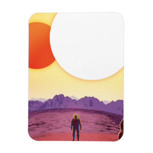 Kepler-16b: Doppelter Sonnenuntergang Weltraum Kun Magnet