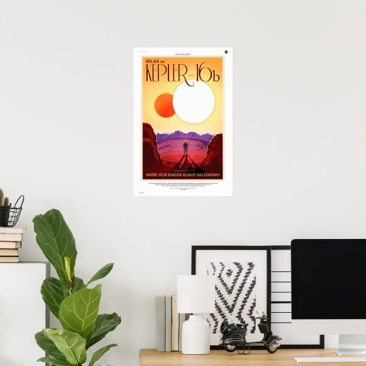 Kepler-16b Poster (Heimbüro)