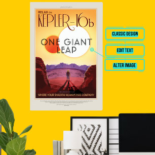 Kepler-16b - Weltraumtourismus Poster