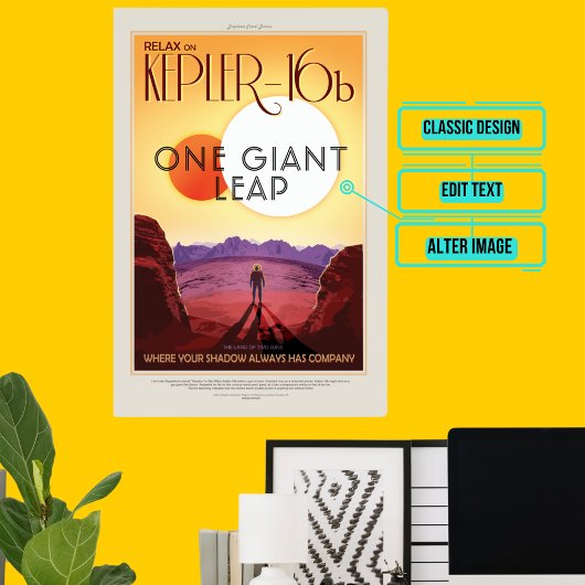 Kepler-16b - Weltraumtourismus Poster