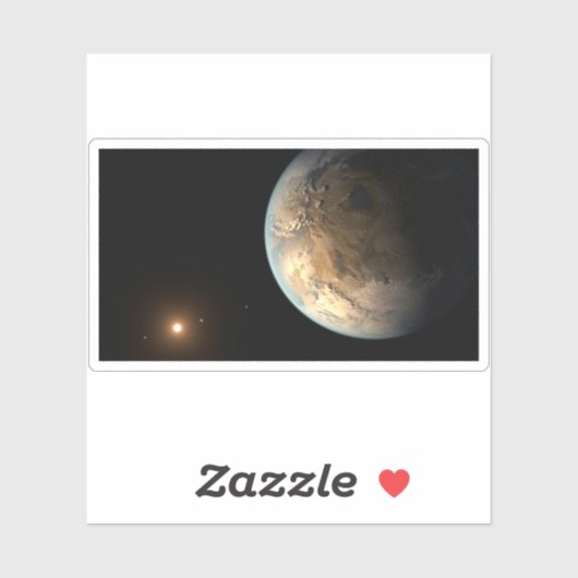 Kepler-186f Orbit eines fernen Sterns. Aufkleber (Blatt)