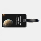 Kepler-186f Orbit eines fernen Sterns. Gepäckanhänger (Rückseite horizontal)