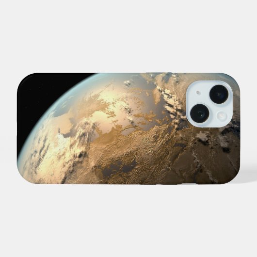 Kepler-186f Orbit eines fernen Sterns. iPhone 15 Hülle (Rückseite (Horizontal))