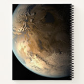 Kepler-186f Orbit eines fernen Sterns. Notizblock (Rückseite)