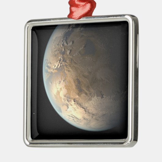 Kepler-186f Orbit eines fernen Sterns. Ornament Aus Metall (Links)