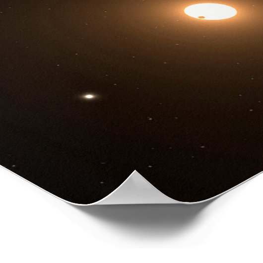 Kepler-186f Orbit eines fernen Sterns. Poster (Ecke)