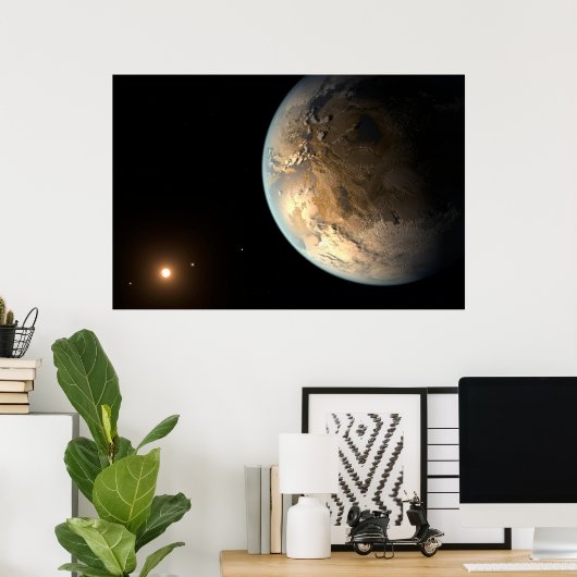 Kepler-186f Orbit eines fernen Sterns. Poster (Heimbüro)