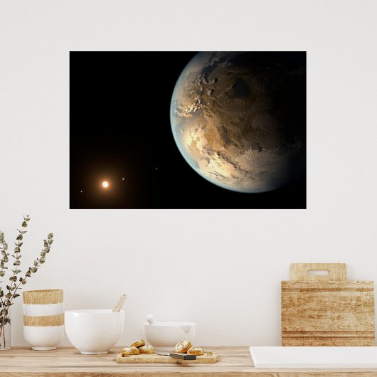 Kepler-186f Orbit eines fernen Sterns. Poster (Küche)