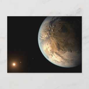 Kepler-186f Orbit eines fernen Sterns. Postkarte