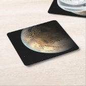 Kepler-186f Orbit eines fernen Sterns. Rechteckiger Pappuntersetzer (angewinkelt)