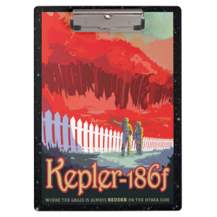 Kepler 186f Wo das Gras Alway Red ist Klemmbrett