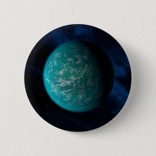 Kepler 22b, ein extrasolarer Planet. Button (Vorderseite)
