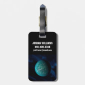 Kepler 22b, ein extrasolarer Planet. Gepäckanhänger (Rückseite vertikal)