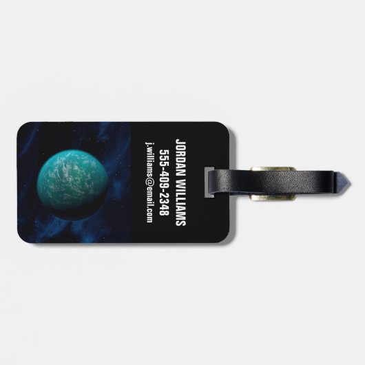 Kepler 22b, ein extrasolarer Planet. Gepäckanhänger (Rückseite horizontal)